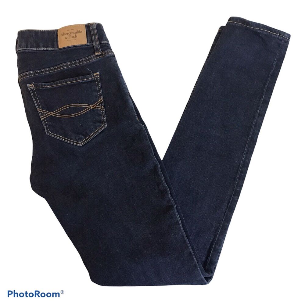 Abercrombie & Fitch Jeans Womens The A&F Super Skinny Dark Wash Sz 0 W25